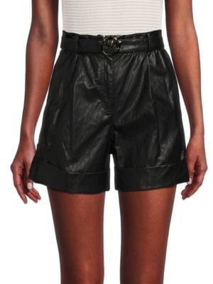 Faux Leather Paperbag Shorts | Saks Fifth Avenue OFF 5TH
