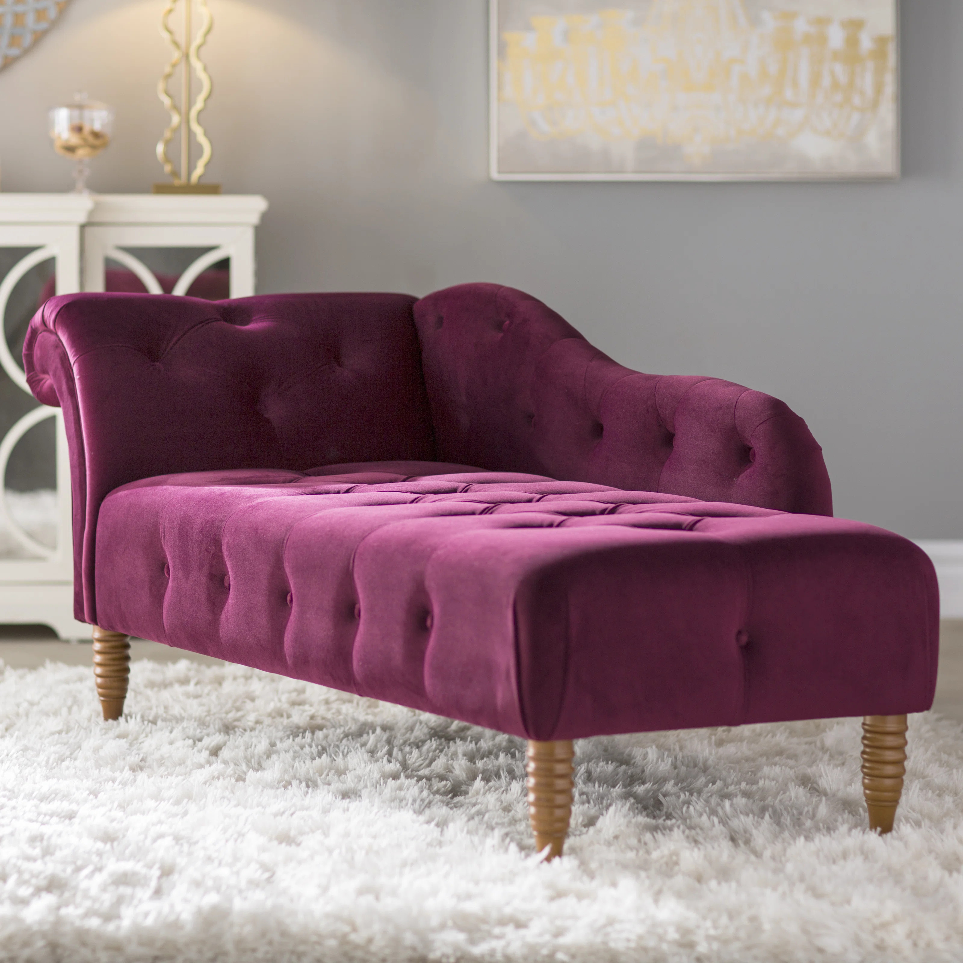 Kannon Upholstered Chaise Lounge | Wayfair North America