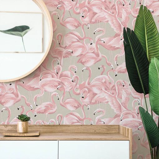 Flamingo Peel And Stick Wallpaper | Tempaper