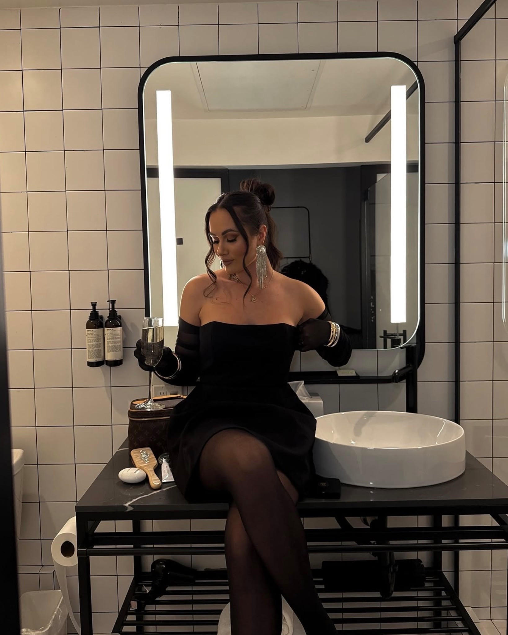 Chic all black outfit perfect for a holiday party or New Year’s Eve 

#LTKootd #LTKSeasonal #LTKHoliday