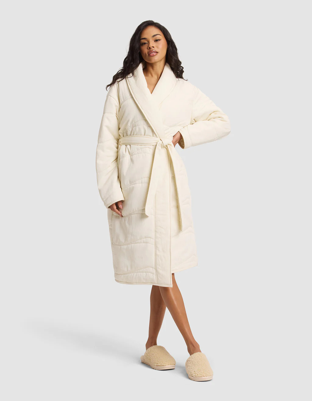 Women's Quilted House Coat | Cozy Earth