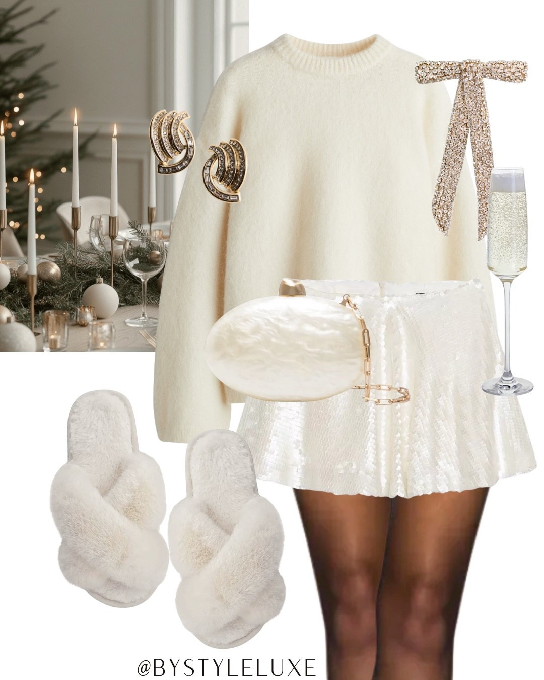 WINTER WHITE - styling this winter white party outfit 

#zara #partywear #sequinskirt

#LTKwinter #LTKpartywear #LTKfestive