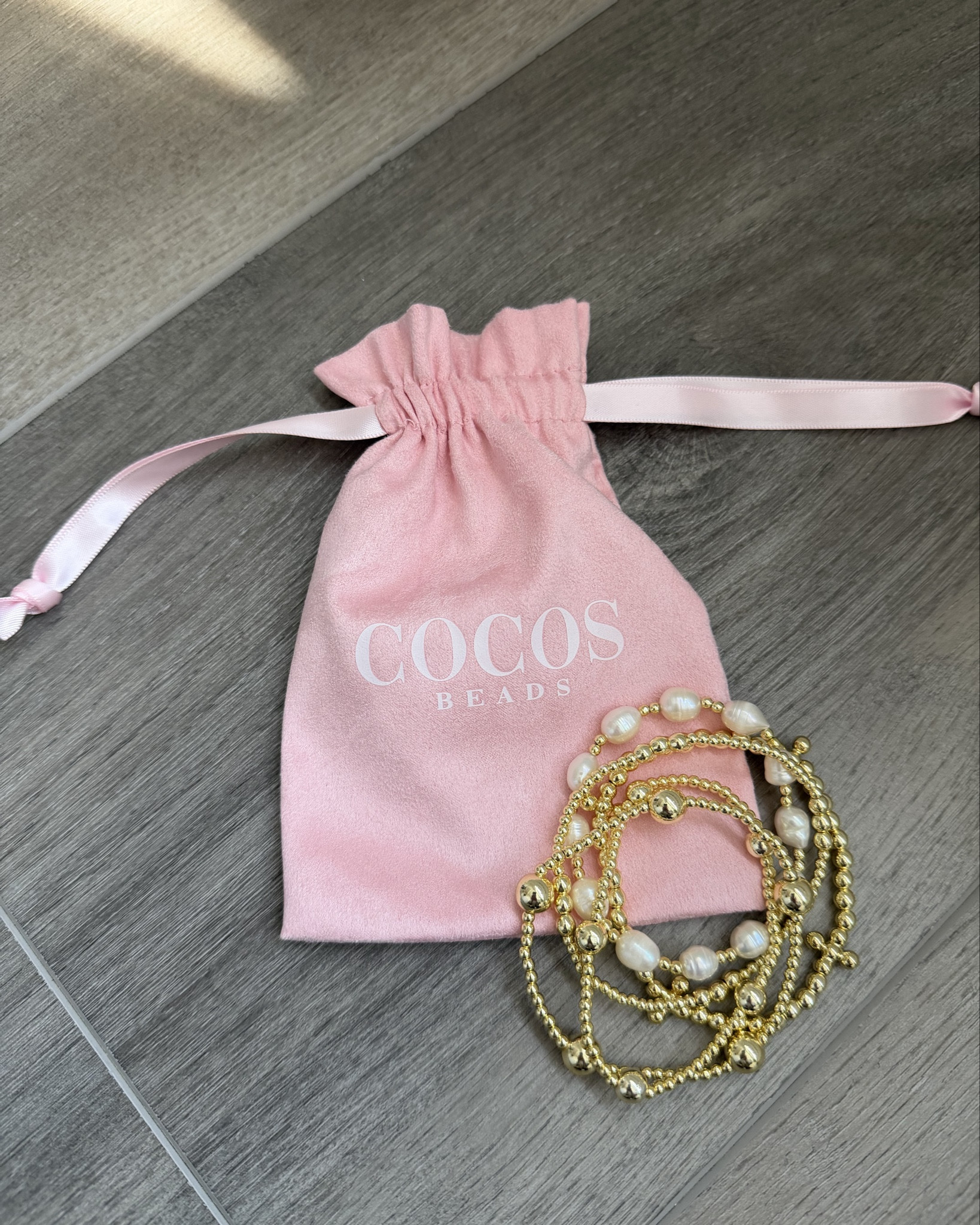 Beautiful stacked bracelets @cocosbeadsandco ✨🤍