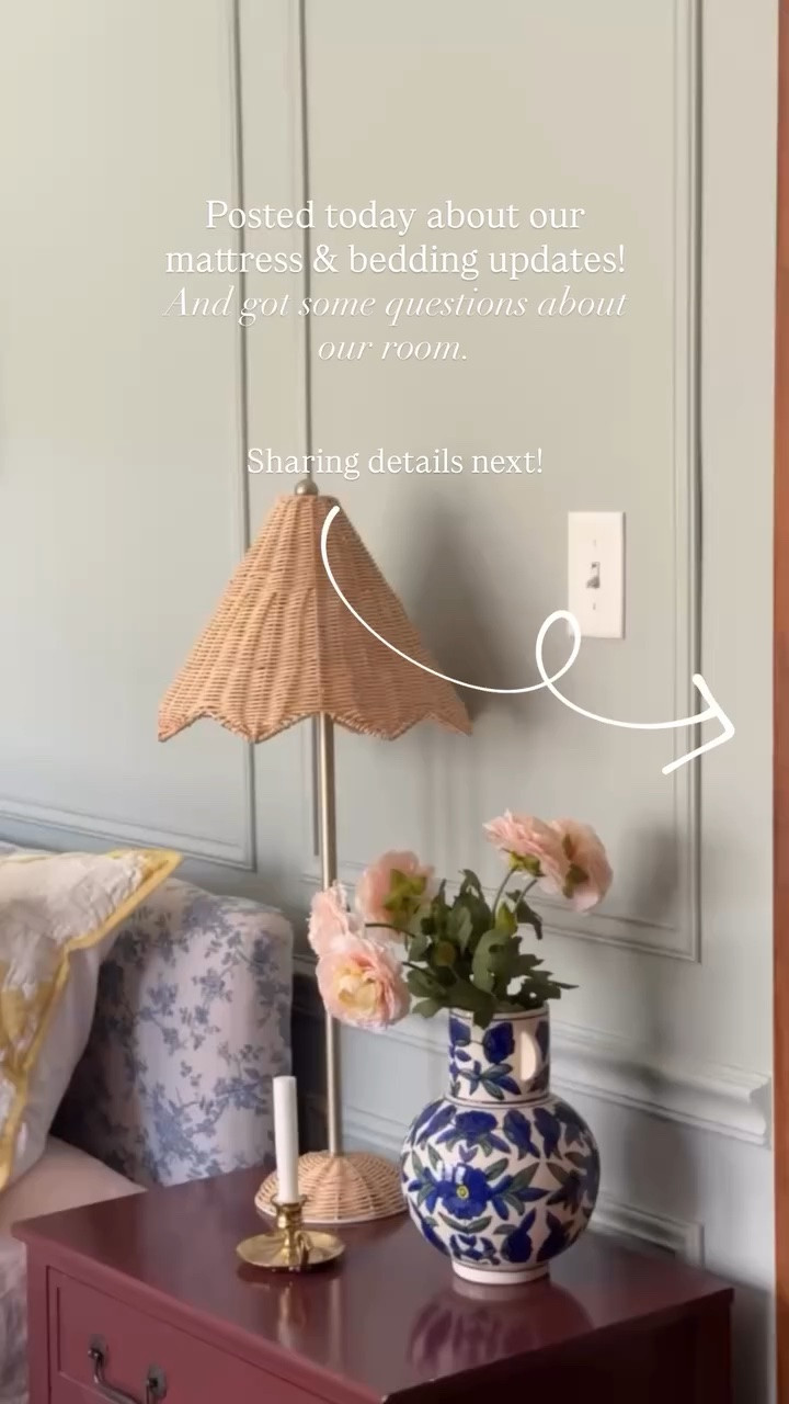 And got some questions about our room. Sharing details next!  Posted today about our mattress & bedding updates!