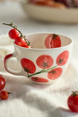 Garden Tomato Stoneware Mug | Anthropologie (US)