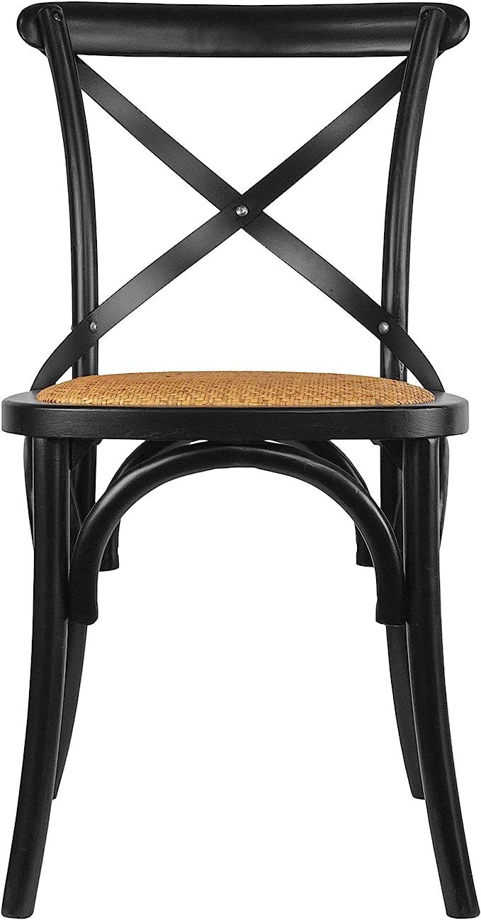 2xHome Cross Back Black Dining Chair | Amazon (US)