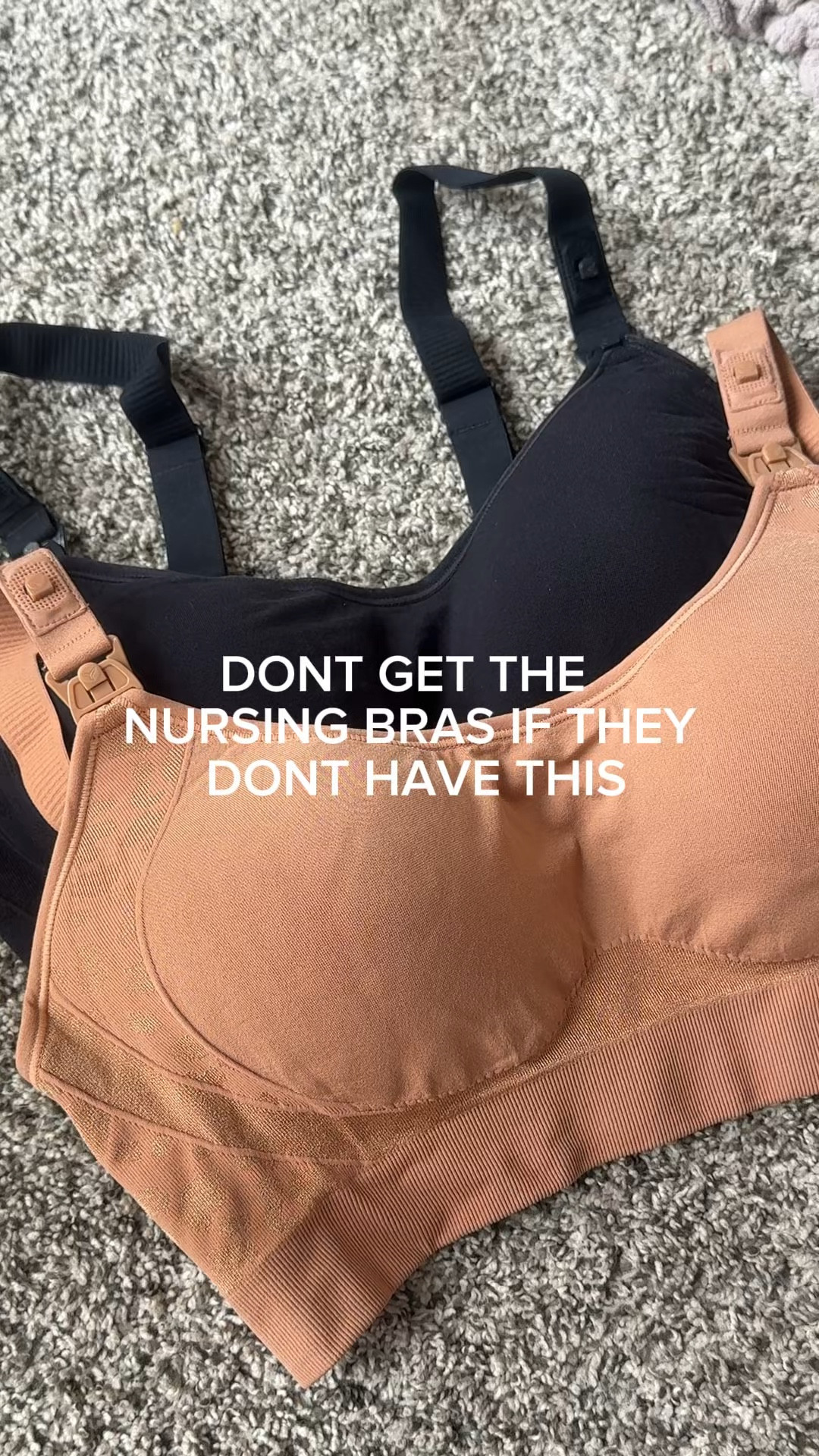 Nursing bras are a MUST HAVE! Don’t get nursing bras if they don’t have the pads sewn in cause why would anyone want that anyway. 

#maternity #breastfeeding 

#LTKmomlife