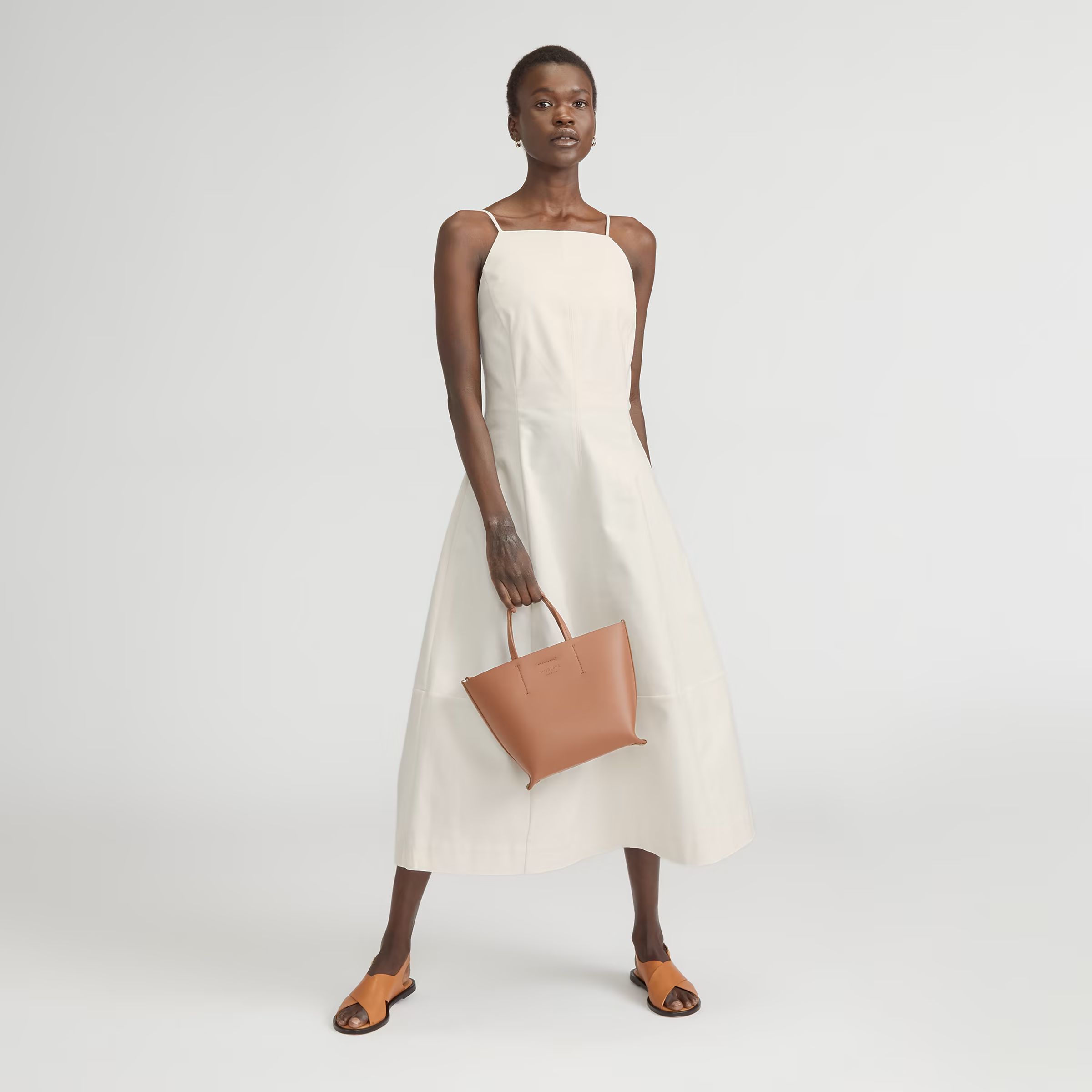 The Structured Cotton Bell Dress | Everlane