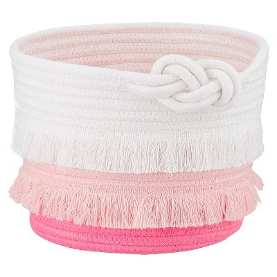 Small Coil Rope Toy Storage Basket Pink - Pillowfort™ | Target