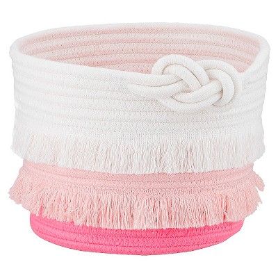 Small Coil Rope Toy Storage Basket Pink - Pillowfort™ | Target