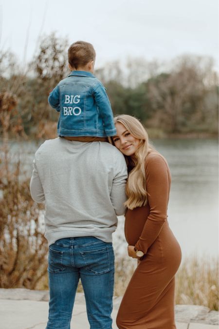 Pregnancy announcement photo
Pregnancy announcement
Cute pregnant announcement
Bump friendly dress
Pregnant outfit idea
Pregnancy photoshoot dress
Big brother jacket 
Pregnancy announcement with sibling 
Brown midi dress 
Maternity dress 
Maternity photo
Family photos

KIMBERLY25 for discount at pink blush maternity 

#LTKbaby #LTKstyletip #LTKbump