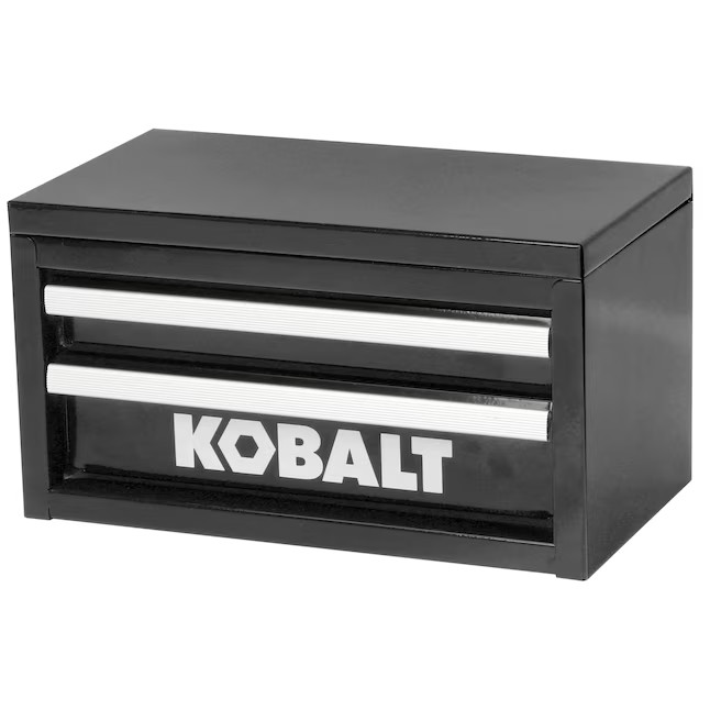 Kobalt Portable Mini Toolbox 10.83-in W x 5.91-in H x 5.91-in D 2 -Drawer Black Steel Tool Box Lo... | Lowe's