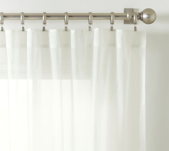 Classic Voile Sheer Curtain - Set of 2 | Pottery Barn (US)