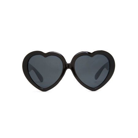 Gravity Shades Heart Shaped Sunglasses Black | Walmart (US)