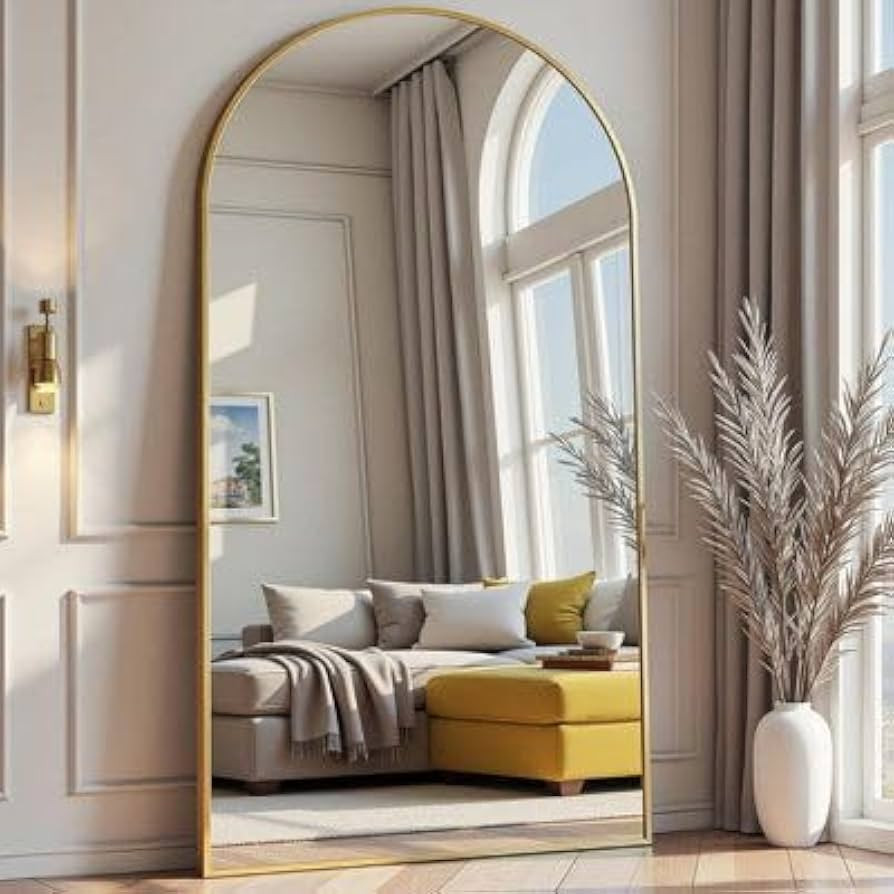 71"x30"Floor Mirror Full Length,Arched Full Length Mirror with Stand,Full Body Mirror,Hanging or ... | Amazon (US)