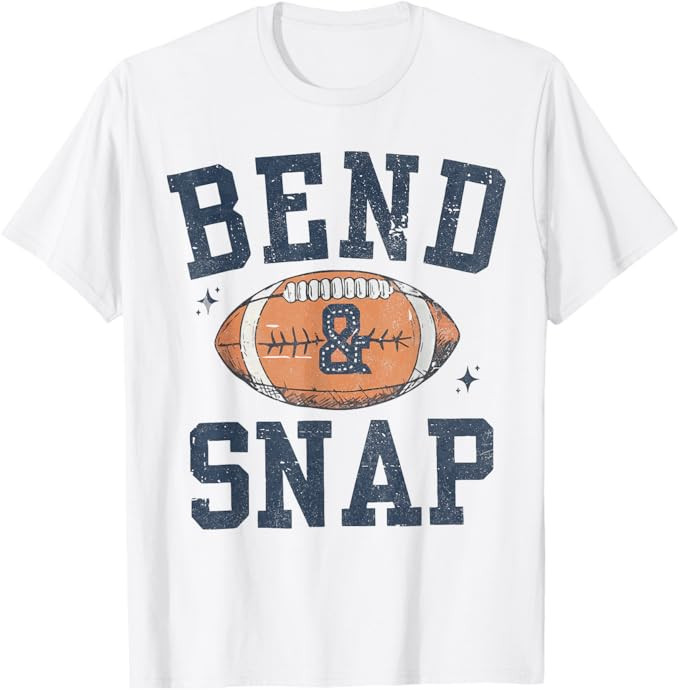 Funny Game Day Touchdown Season Cute Bend and Snap Football T-Shirt       
        
            
... | Amazon (US)