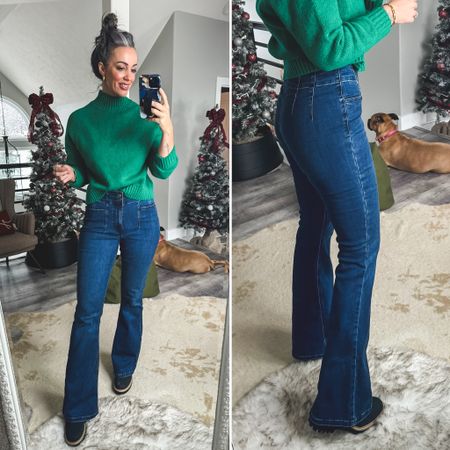 These Maurice’s jeans are an affordable alternative to the Free People Jayde! Wearing size 8 tall. Sweater is from Old Navy, size Small  

#LTKGiftGuide #LTKfindsunder50 #LTKstyletip