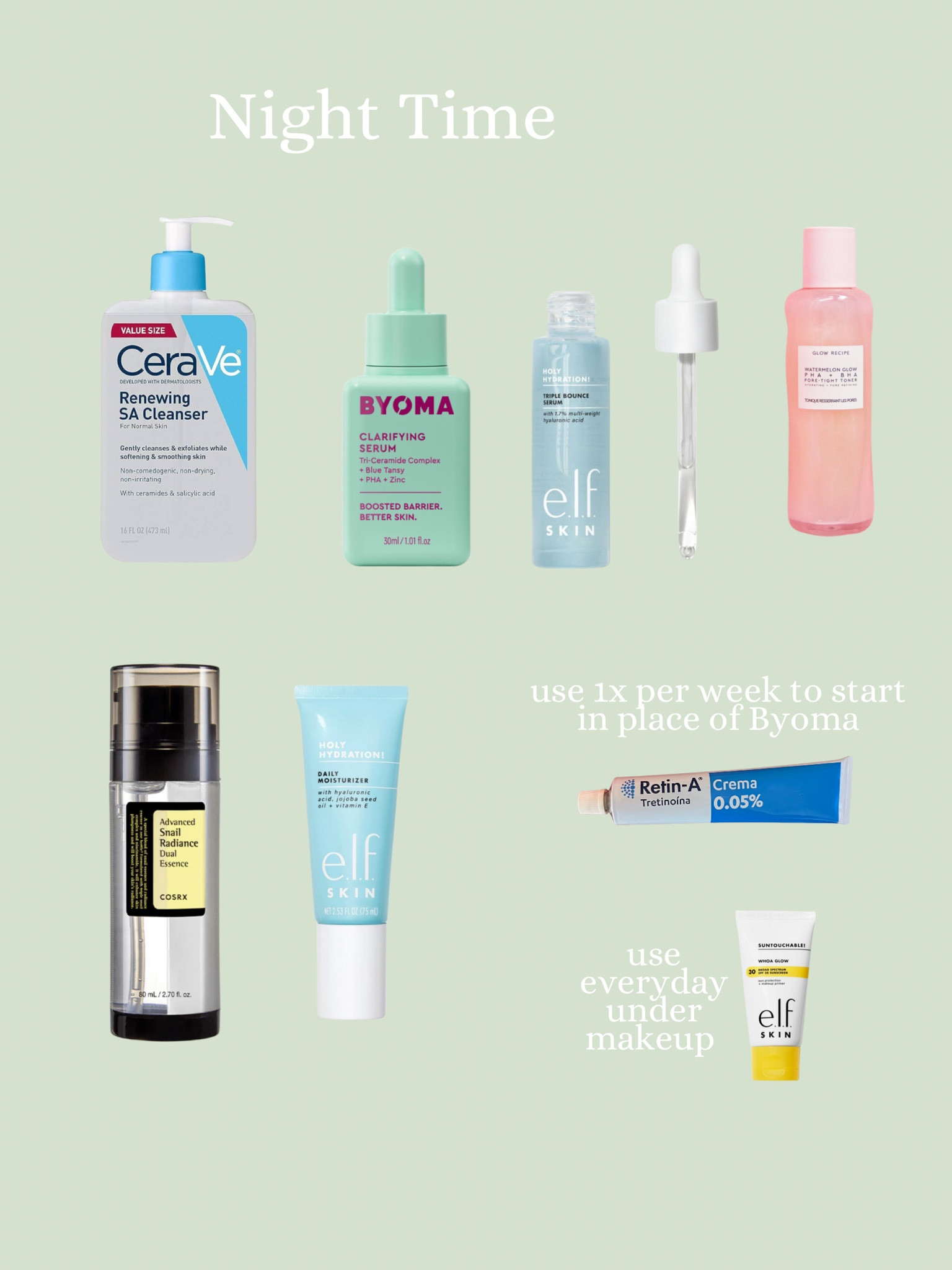 Night time skin care routine 

#LTKsalealert #LTKbeauty #LTKfindsunder50