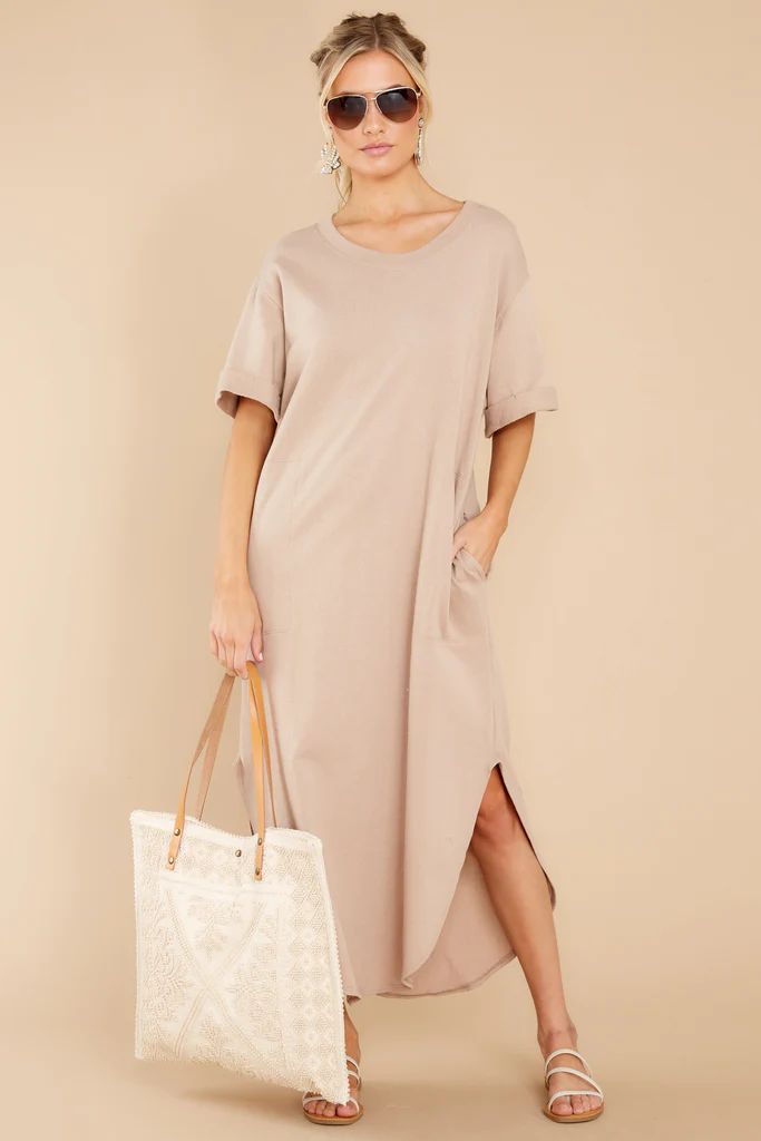 Ready To Go Taupe Dress | Red Dress 