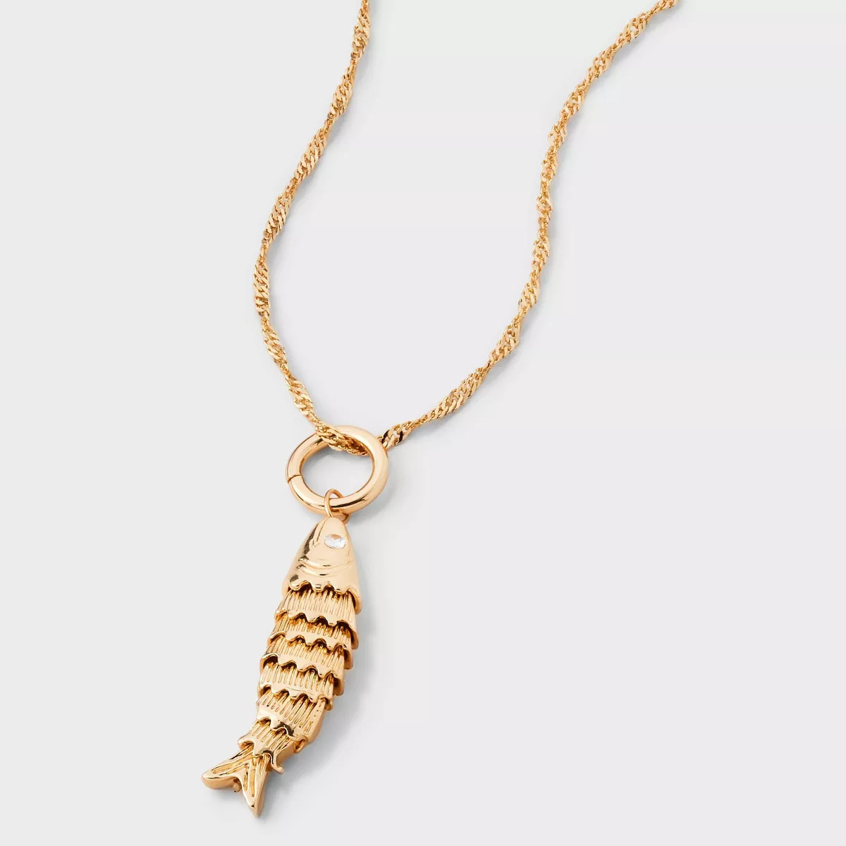 Lucky Fish Pendant Necklace - Universal Thread™ Gold | Target