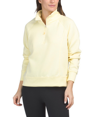 Stellar Scuba Quarter Zip Top for Women | Polyester/Spandex/Rayon | Marshalls