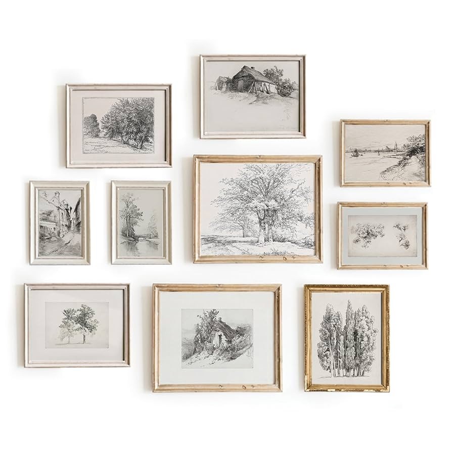 Vintage French Art Prints Posters - French Country Artwork, Vintage Farmhouse Decor, Vintage Art ... | Amazon (US)