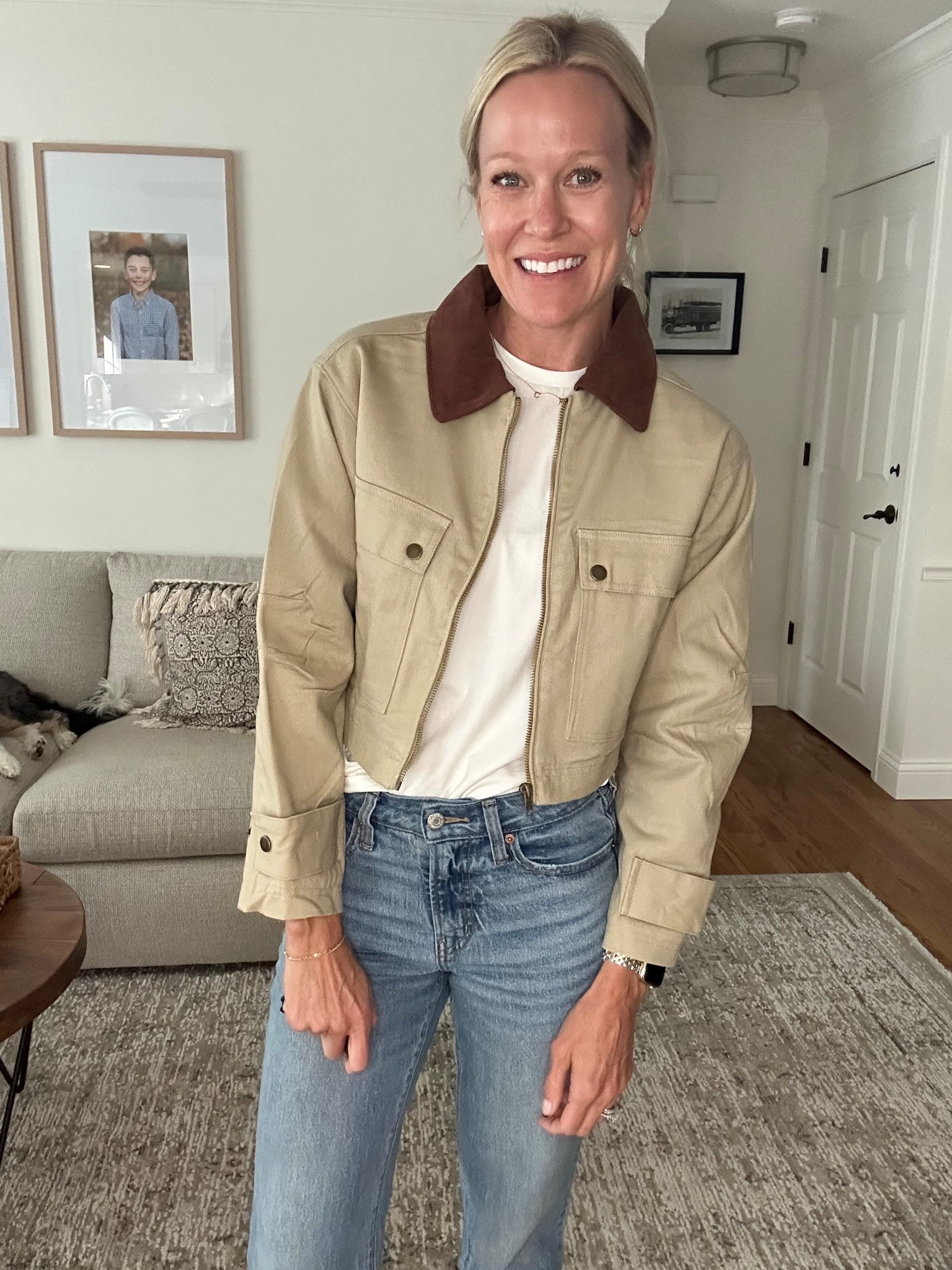 Loving this jacket for fall. I’m in the xs but need the small for length in sleeves! @walmart #walmartfinds #walmartstyle 

#LTKFindsUnder50 #LTKStyleTip #LTKSeasonal