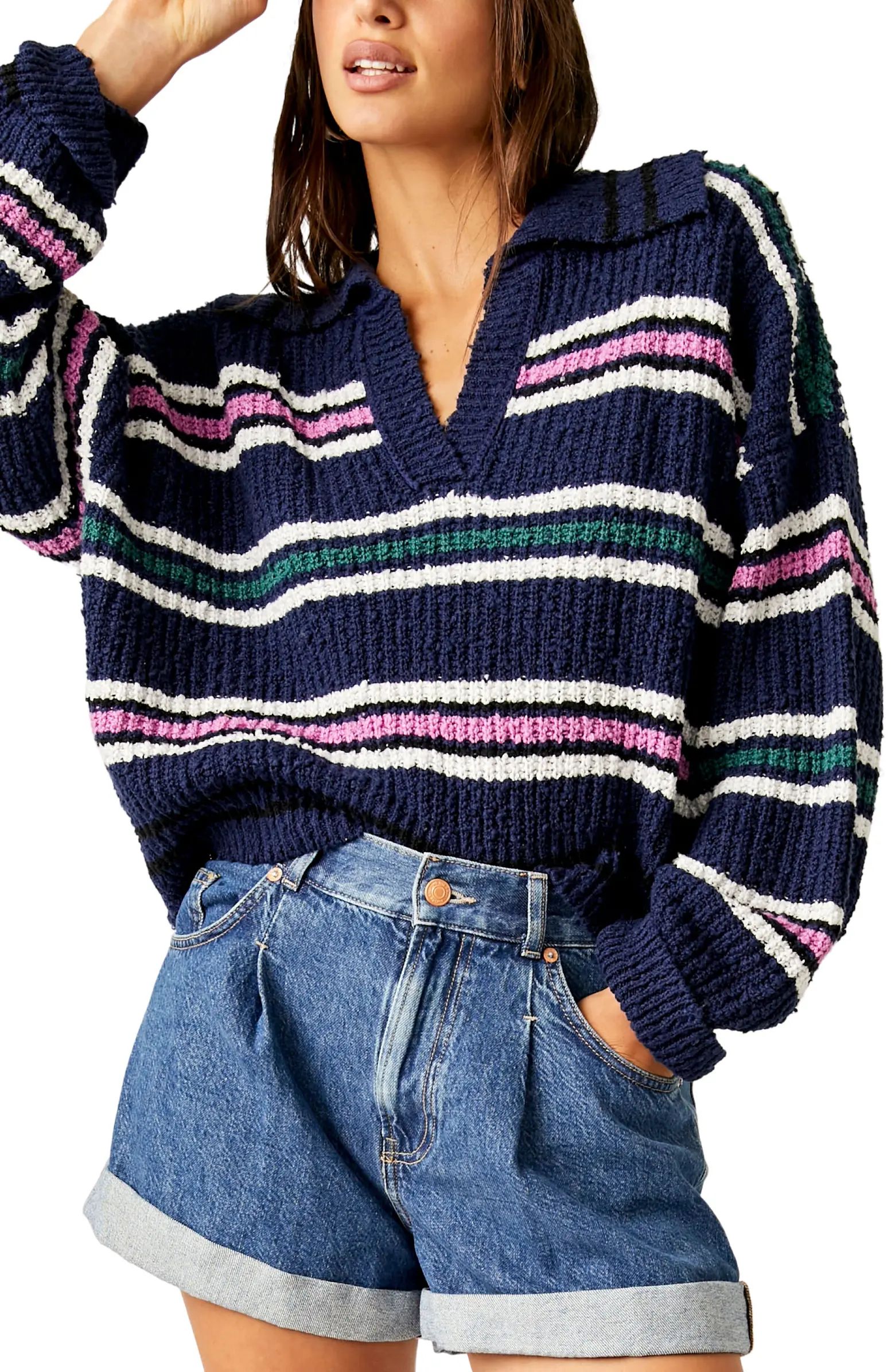 Free People Kennedy Stripe Sweater | Nordstrom | Nordstrom