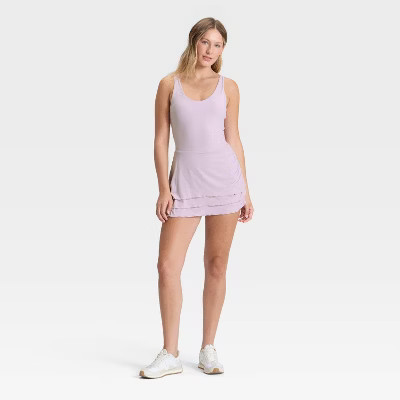 Women's Layered Active Dress - JoyLab™ Lavender S | Target
