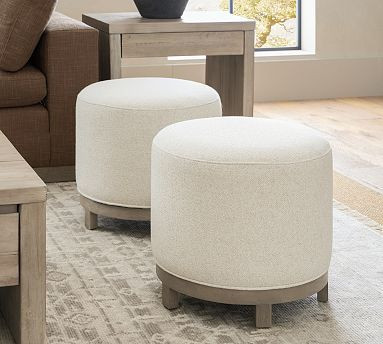 Jake Upholstered Swivel Stool | Pottery Barn (US)