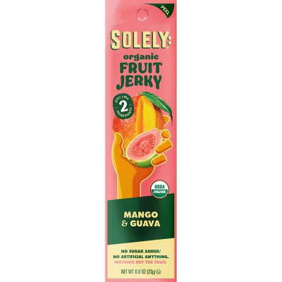 Solely Organic Mango & Guava Fruit Jerky - 0.8oz | Target