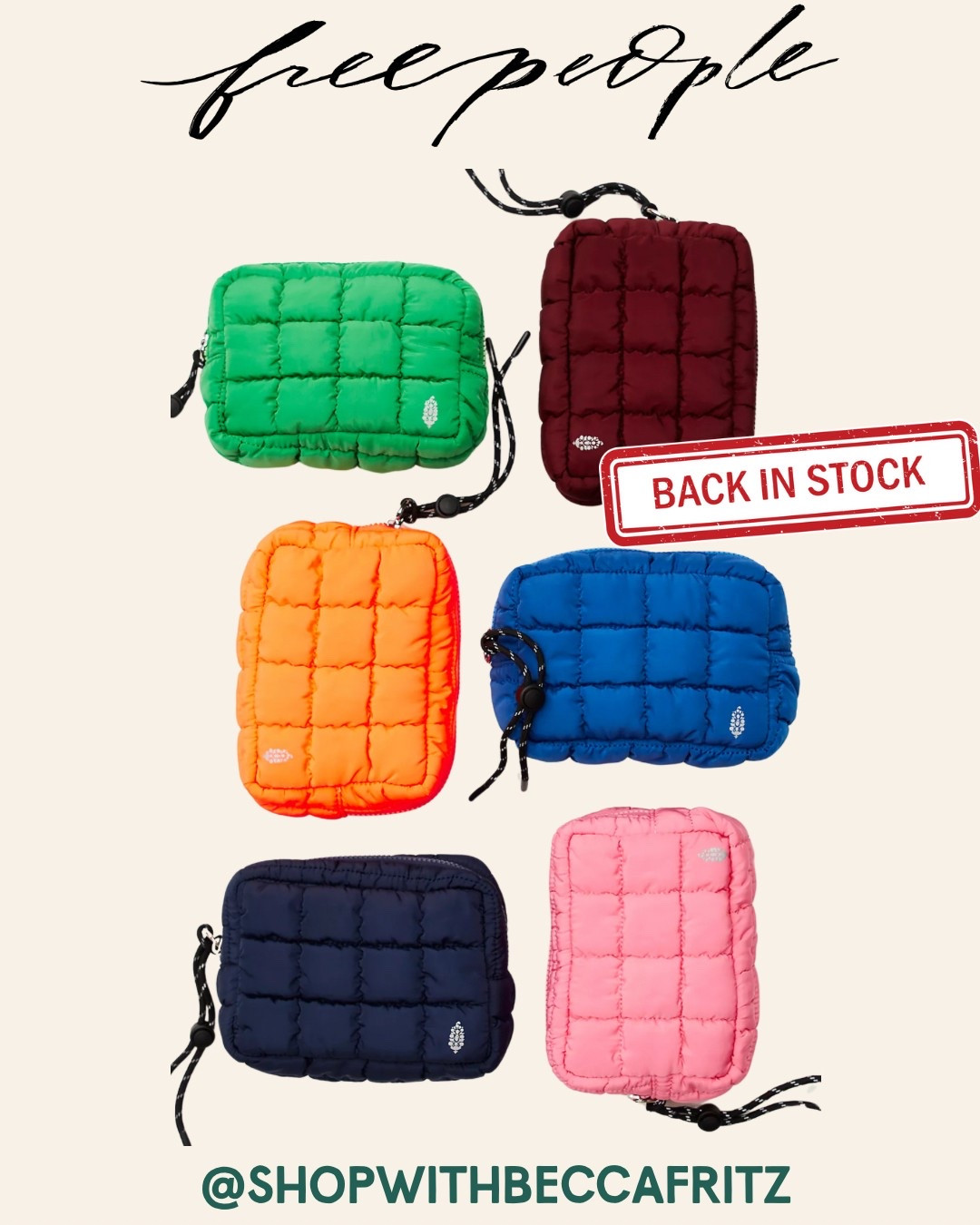 🚨 They’re BACK!! These flew off the shelves over the holidays—and now they’re restocked in tons of colors (but going fast again!). Perfect for grads…just add cash, candy, or a gift card and you’ll be golden! ONLY $30 + FREE shipping! 🙌🏻 #freepeople #backinstock #beccafritzfinds

#LTKItBag #LTKGiftGuide #LTKFindsUnder50