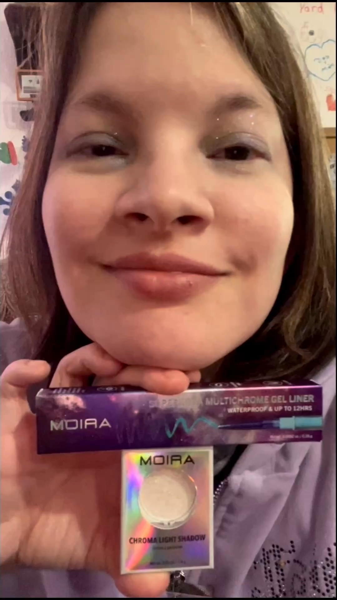 I am obsessed with this MOIRA Cosmetics Celestial Shift Duo Bundle that includes a Supernova Multichrome Gel Liner in the shade Buzz and a Chroma Light Shadow in the shade Opal Gazed. These colors are so beautiful and out of this world. This liner and shadow are so easy to apply and experiment different makeup looks with. I like to apply the sparkly shadow to my lids and then blend in the liner on my eyelids. I even applied some shadow to my lips for some sparkle ✨ MOIRA Cosmetics is a cruelty-free and vegan-friendly beauty brand based in LA. They create trend-driven makeup with vibrant color payoff, unique textures, and eye-catching packaging. Their goal is to deliver high-quality, accessible beauty for everyday creativity and self-expression.

#LTKdayinmylife #LTKgrwm #LTKBeauty