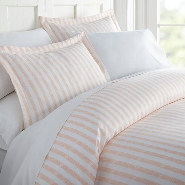Merit Linens Premium Ultra Soft 3 Piece Rugged Stripes Duvet Cover Set - King - Cal King/King - b... | Bed Bath & Beyond