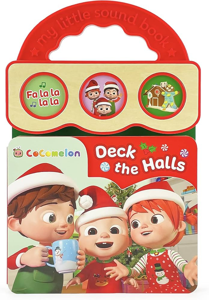 CoComelon Deck the Halls 3-Button Christmas Sound Board Book for Babies and Toddlers, Ages 1-4 | Amazon (US)