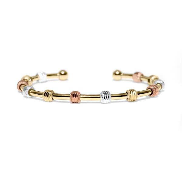 Golf Goddess Gold Tricolor Stroke Counter Bracelet | Chelsea Charles Jewelry