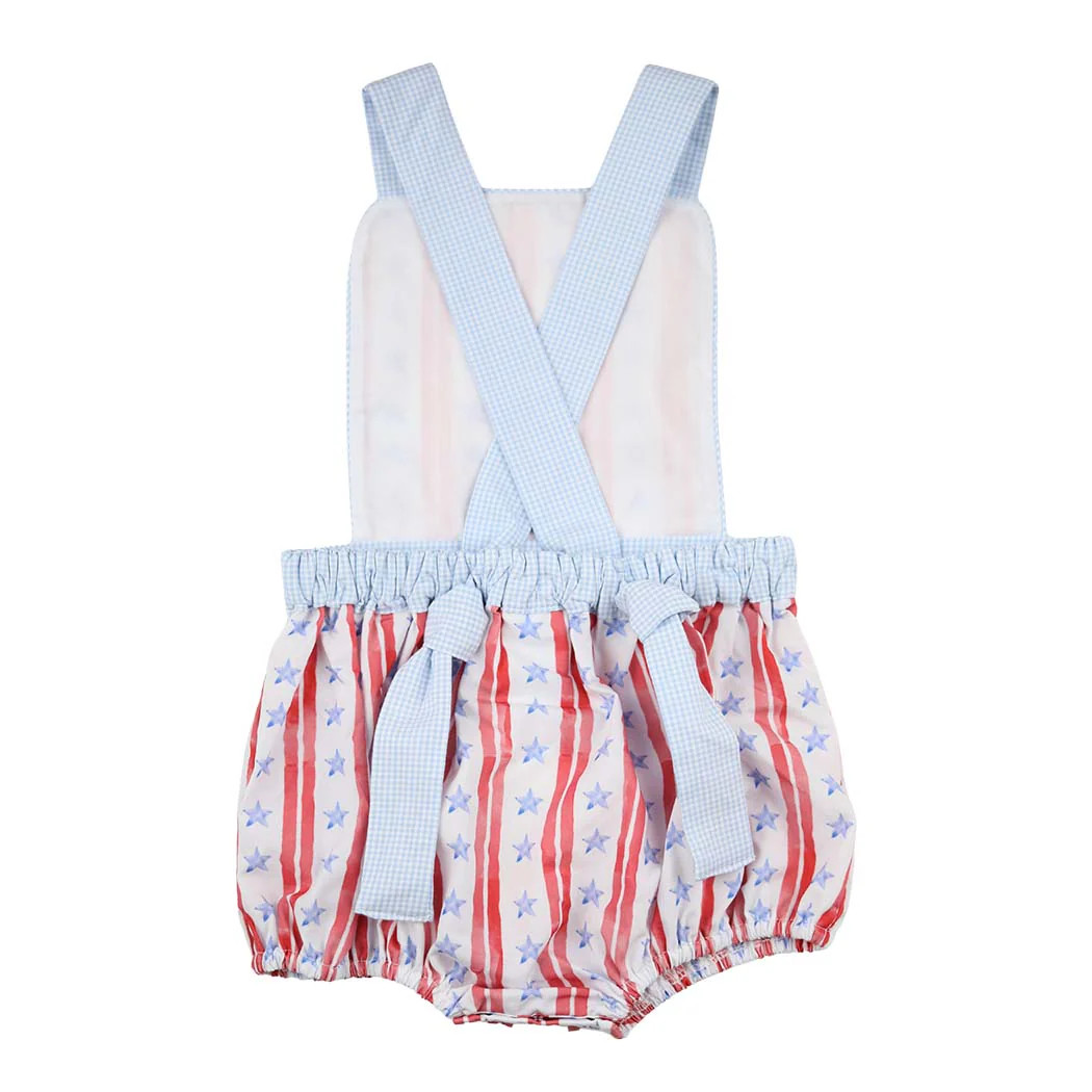 Patriotic Stars Sunsuit Bubble | The Bella Bean