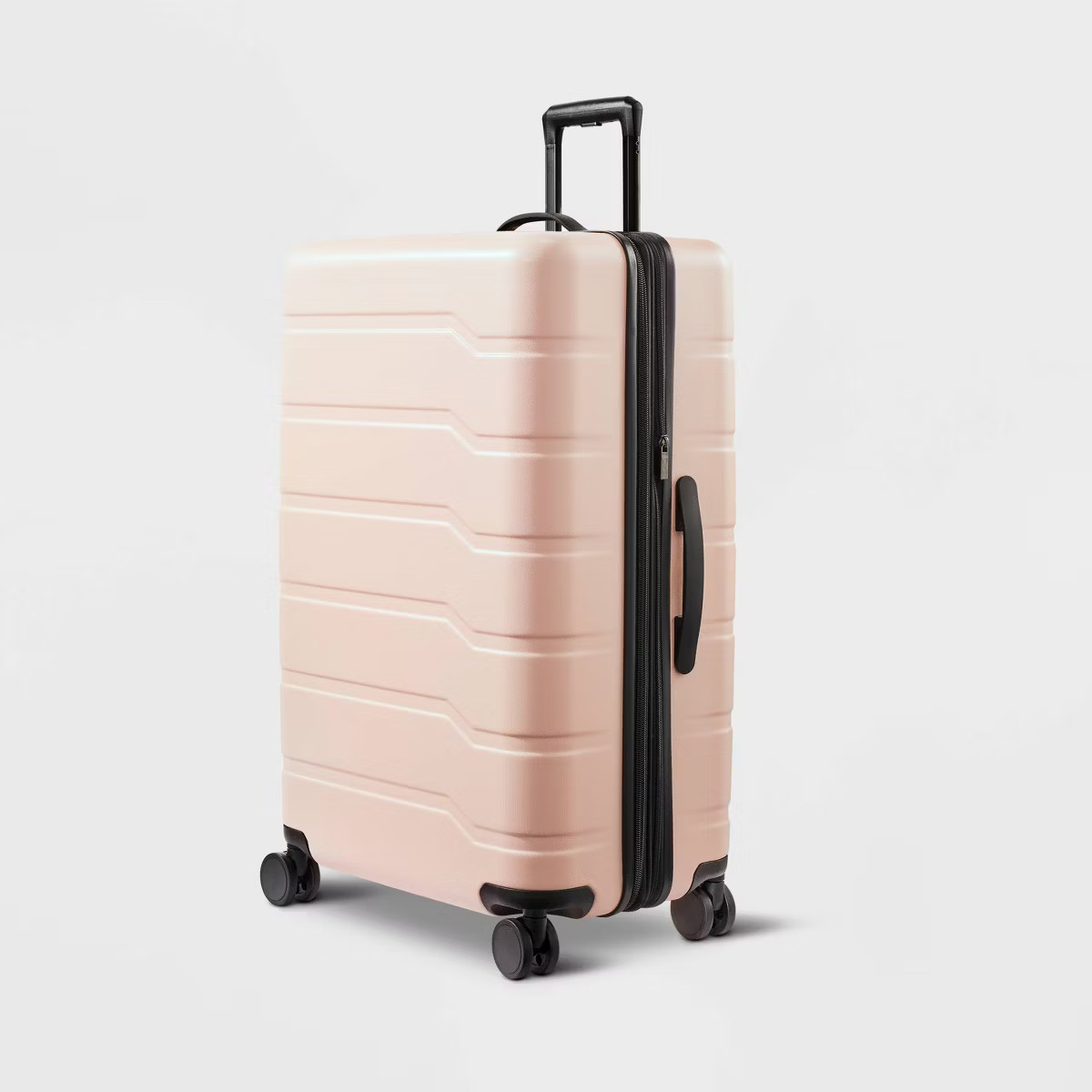 Hardside Large Checked Suitcase Pink - Open Story™ | Target