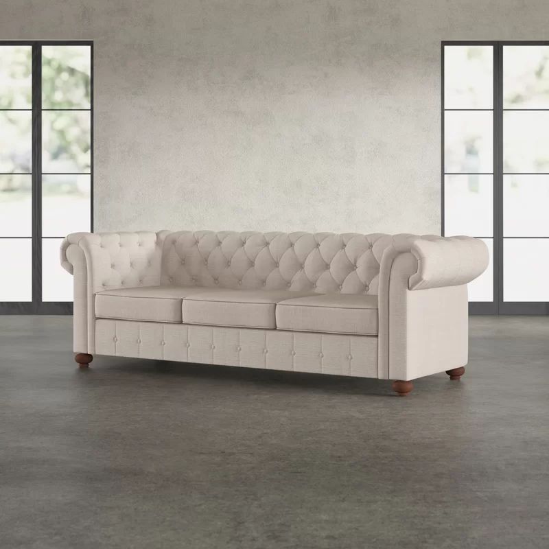 Quitaque 88" Rolled Arm Chesterfield Sofa | Wayfair North America