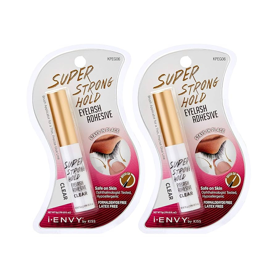i•ENVY Super Strong Hold Eyelash Adhesive, Waterproof, 48-Hour Long-Lasting Lash Glue, Latex-Fr... | Amazon (US)