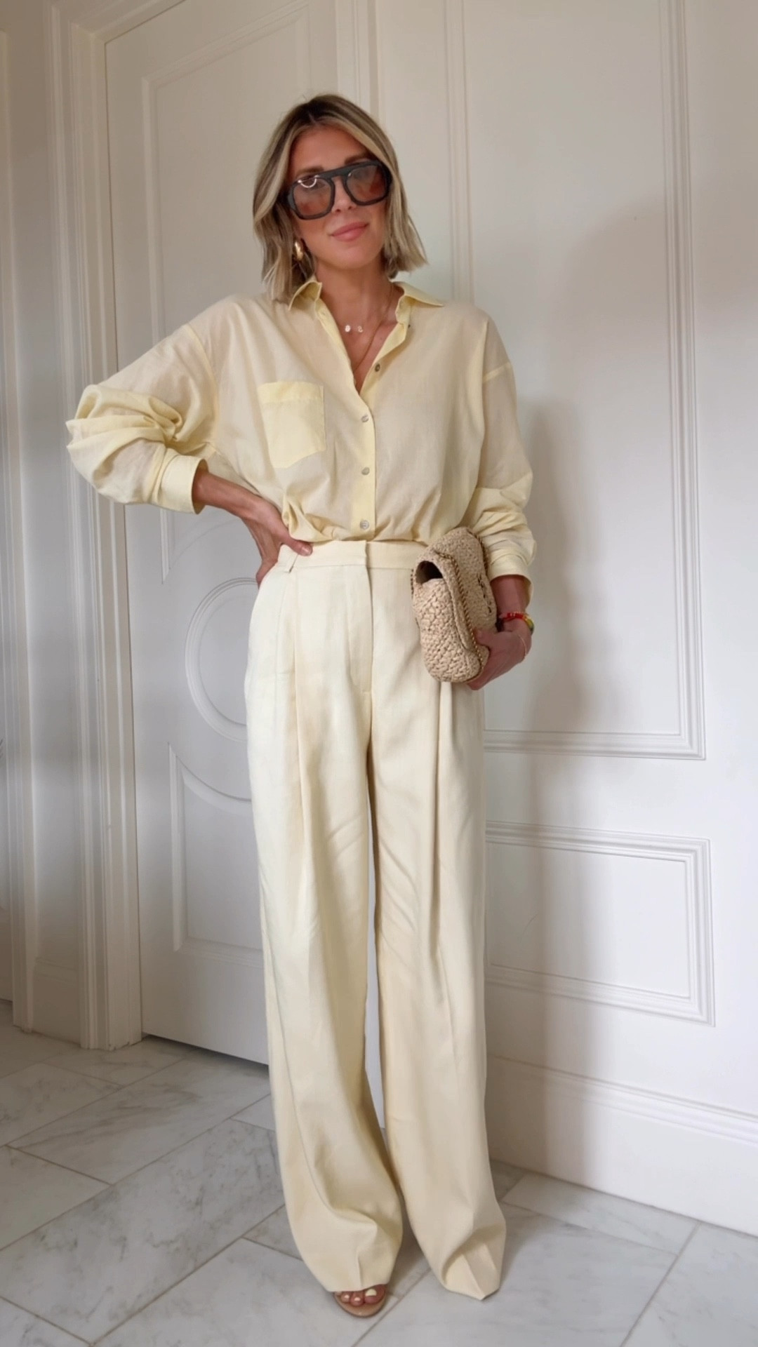 Zara summer outfit. Butter yellow outfit 

#LTKFindsUnder100 #LTKFindsUnder50