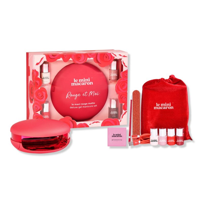 Le Mini Macaron Le Maxi ''Rouge & Moi'' Limited Edition Deluxe Gel Manicure Set | Ulta Beauty | Ulta