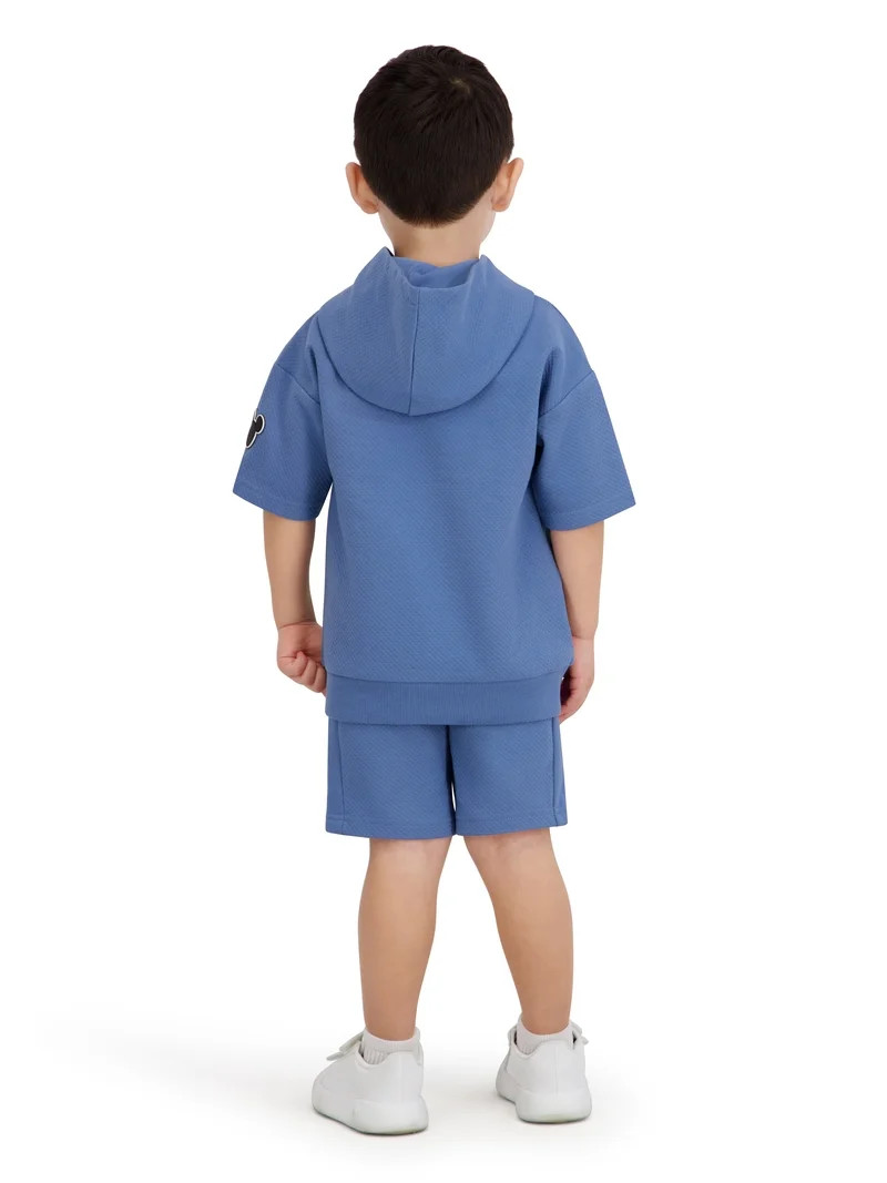 Mickey Mouse Toddler Boy Textured Knit Short Set, Sizes 12 Months-5T | Walmart (US)