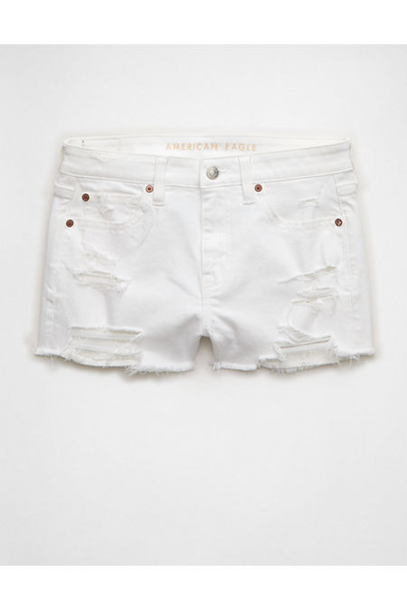 AE Next Level High-Waisted Shortie Women's White 14 | American Eagle Outfitters (US & CA)