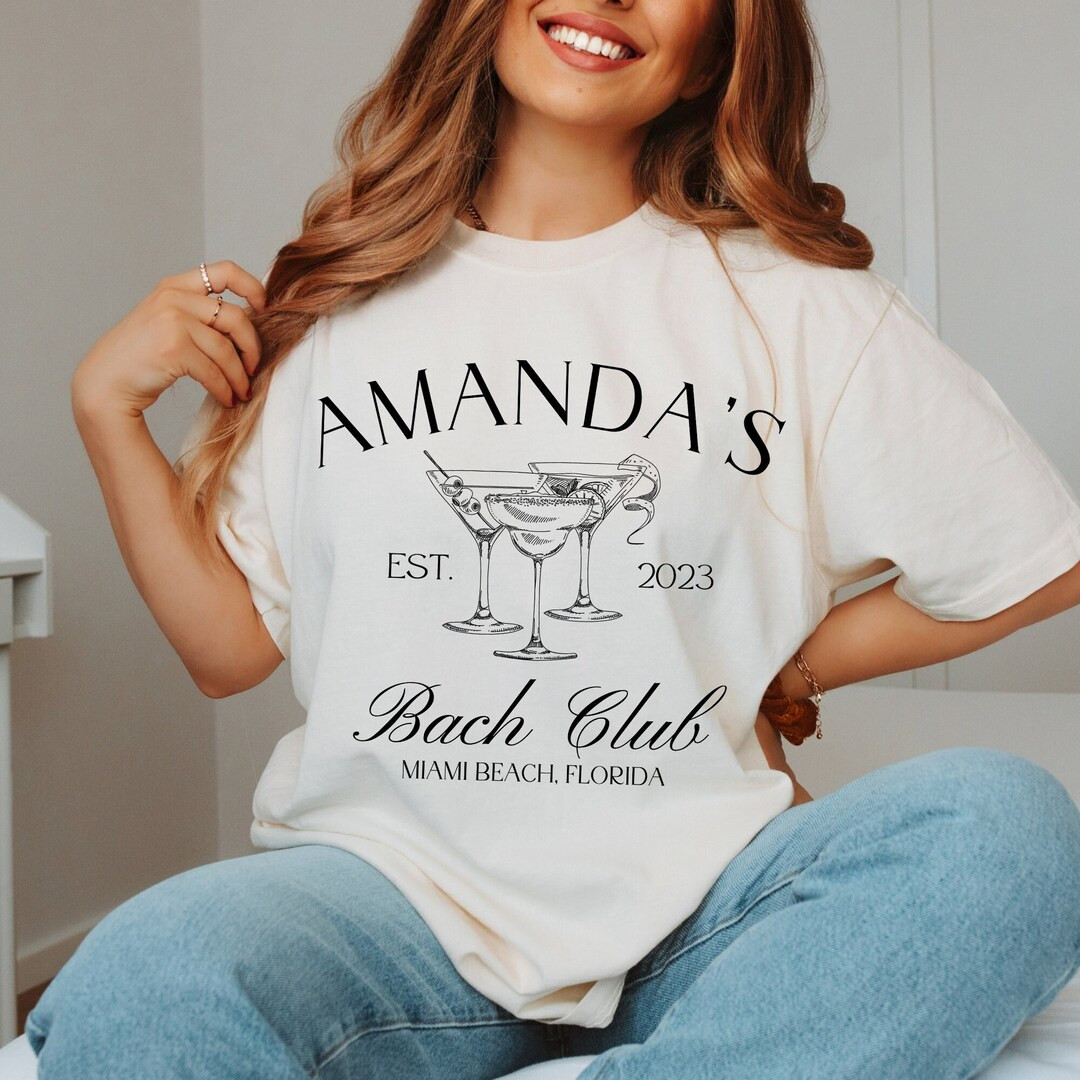 Custom Retro Bachelorette Shirts Vintage Social Club Bachelorette Tshirts Custom Location Comfort... | Etsy (US)