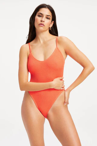 Always Fits One-piece Hot Coral001, Size 00/0 | Good American