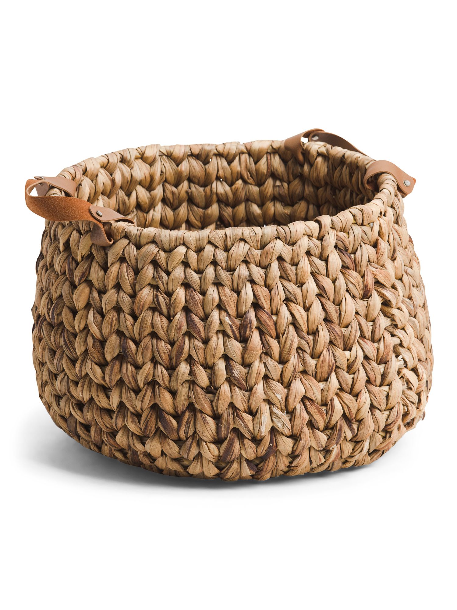 Large Round Vertical Weave Basket | TJ Maxx
