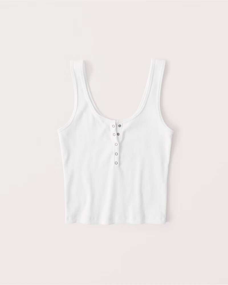 Ribbed Henley Tank | Abercrombie & Fitch (US)