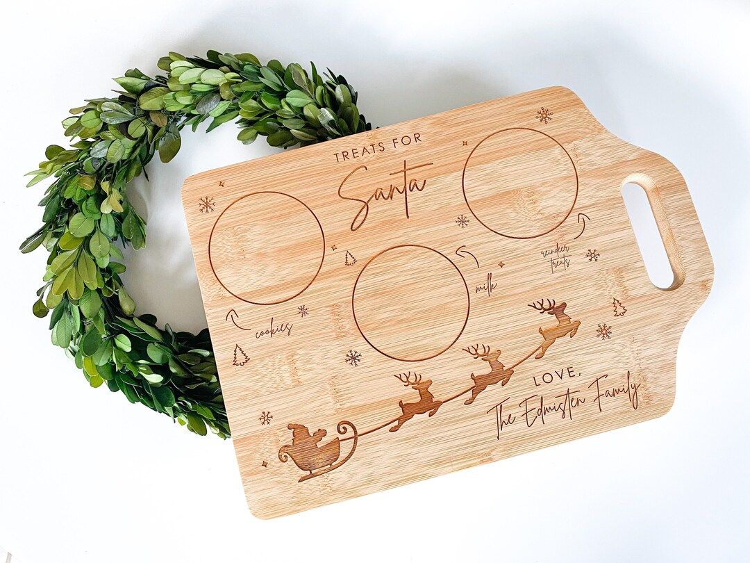 Personalized Santa Cookie Tray | Custom Treats for Santa Board | | Etsy (US)