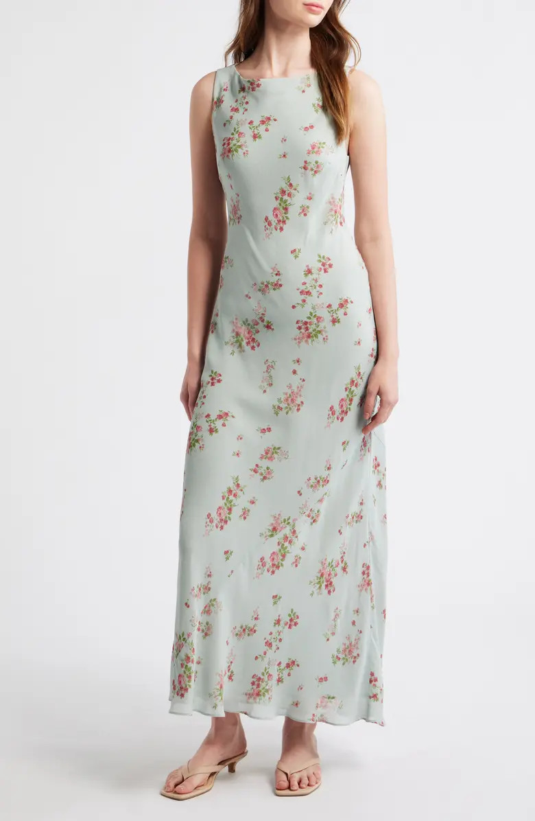 Prescott Floral Column Maxi Dress | Nordstrom